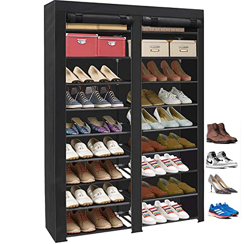 Goodraio シューズラック 10段 36-40足 防塵カバー 下駄箱 省スペース オーガナイザー 玄関収納 シューズボックス 靴入れ 収納棚 大容量 組み立て式 幅約90×奥行30×高さ167c 4,821円