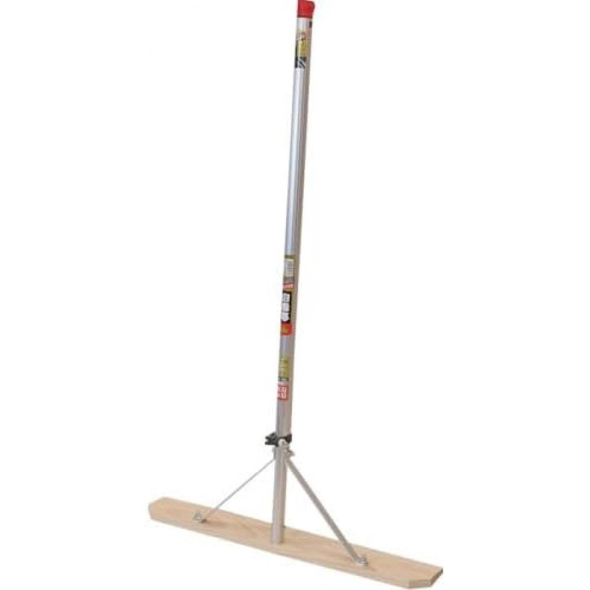 浅香工業 金象 伸縮式 木製替板レーキ 600 スクレーパー付 72388 土ならし 整地 締固め作業 レーキ アルミパイプ 8,087円