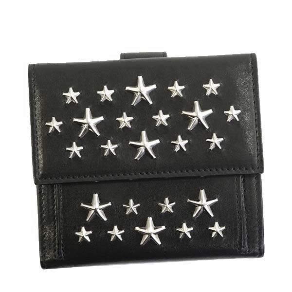 ジミー チュウ Jimmy Choo / 二つ折財布 小銭入付 #FRIDA CST BLACK