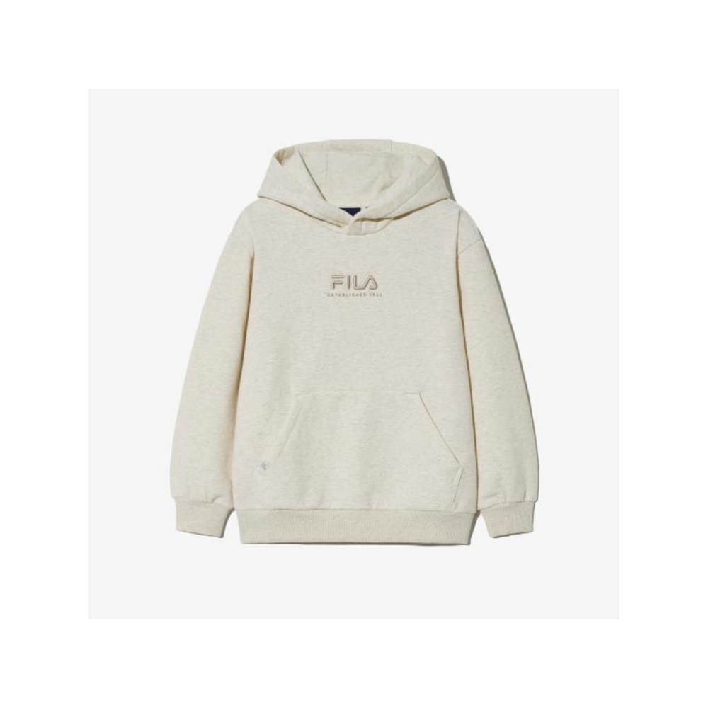 [FILA KIDS] ベーシック起毛フード付きスウェットシャツ (FK2POG4102X_OTL) Q0ZFK2POG4102XOTL