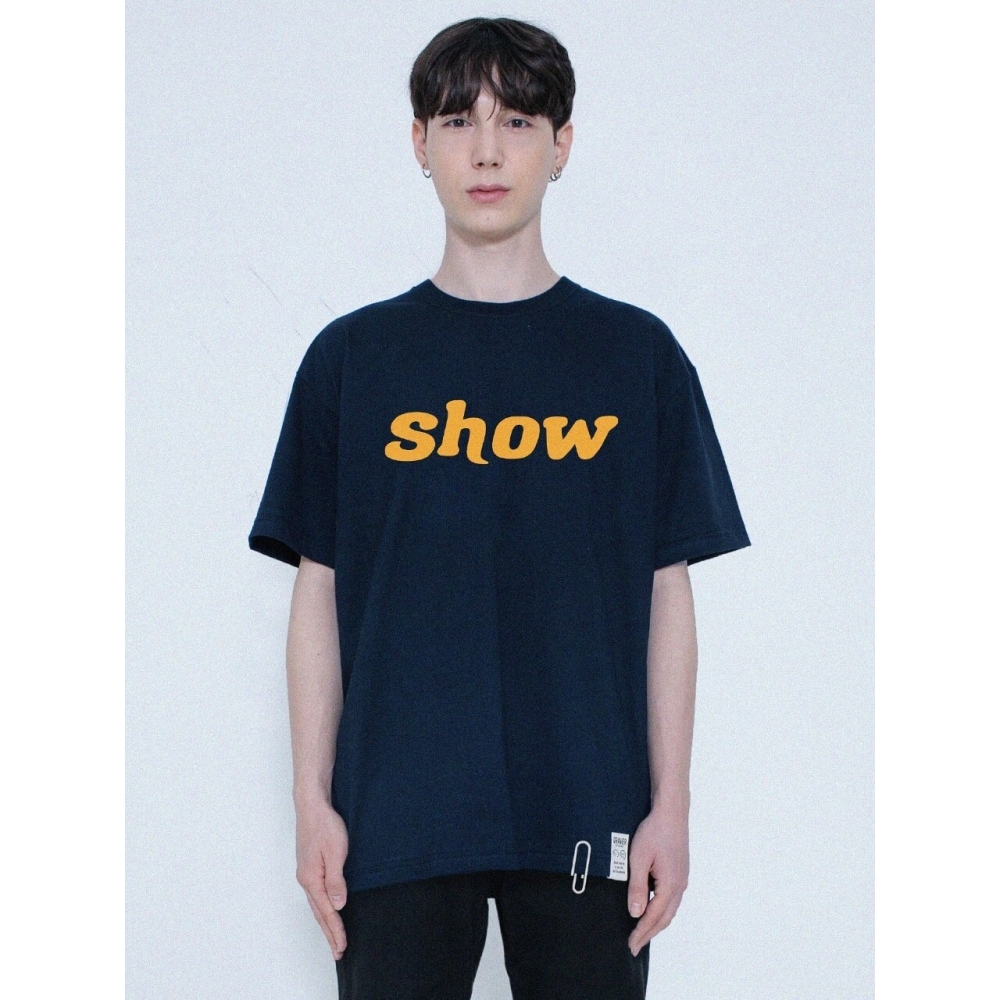 グレイバーショーロゴショートスリーブ T シャツネイビー