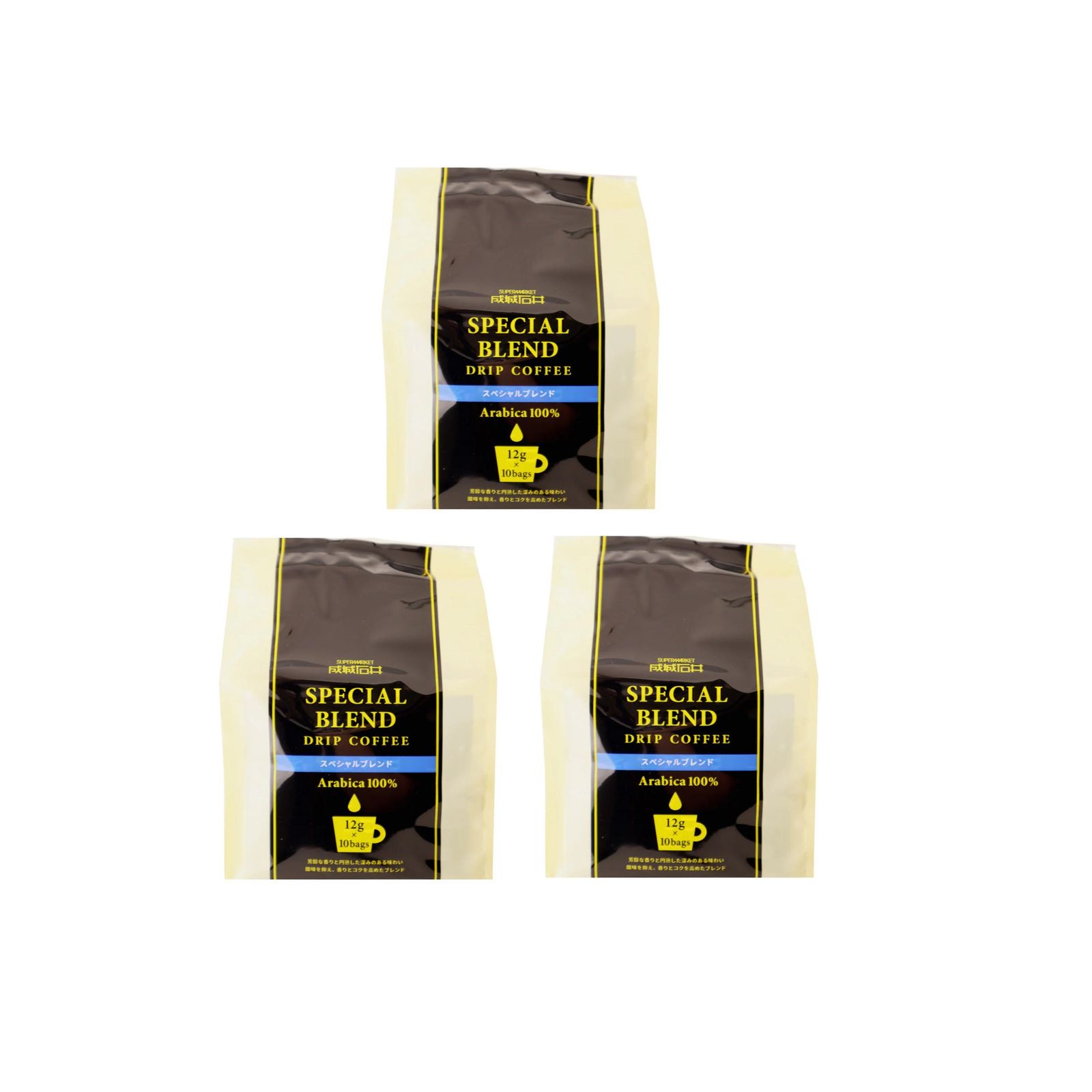 成城石井 スペシャルブレンド ドリップコーヒー（12g×10ｐ）×3個 スペシャルブレンド コーヒー 珈琲 マイルド バランス 個包装