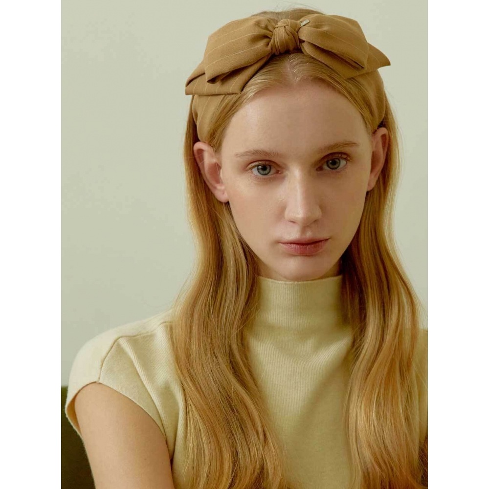 ジャンポールクラリスピンストライプリボンヘッドバンド JP 23 371HB