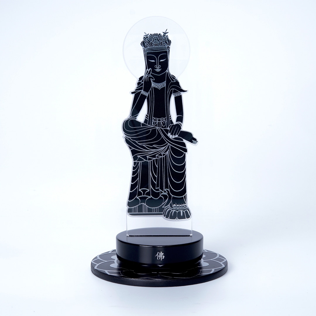 半跏思惟像ムード灯（黒） 7,000円