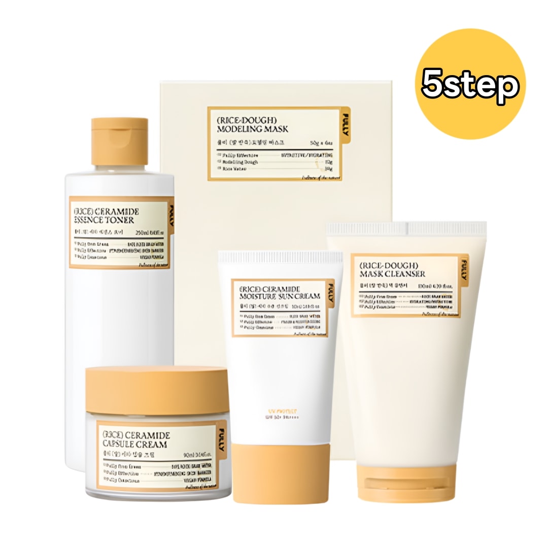 【3種ㅣ4種ㅣ5種】米セラミド5step(パックレンジャー+トナー+クリーム+米練りパック+日焼け止め)