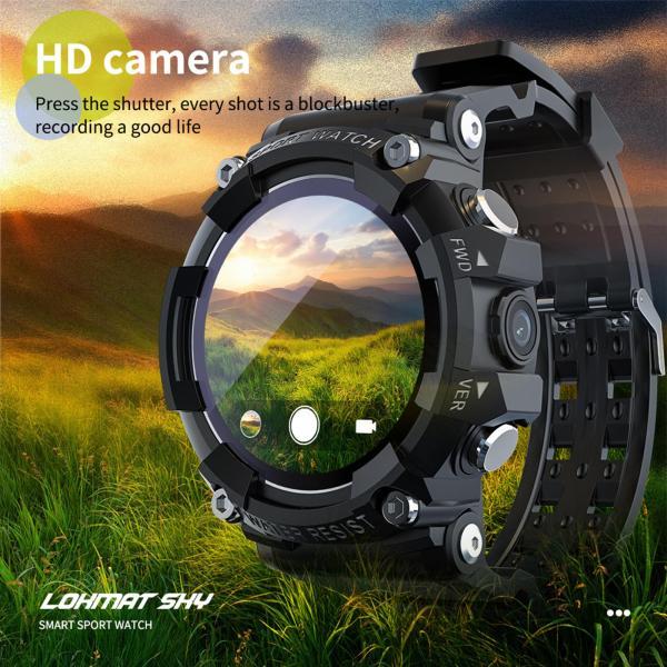 スポーツスマートウォッチ3スポーツモードバスケットボールブラックを実行するスポーツのためのSOS設定