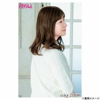 プリシラ 白髪かくしウィッグ 人毛100％ ロング 人毛ナチュラルブラック ST-102-ZBBK