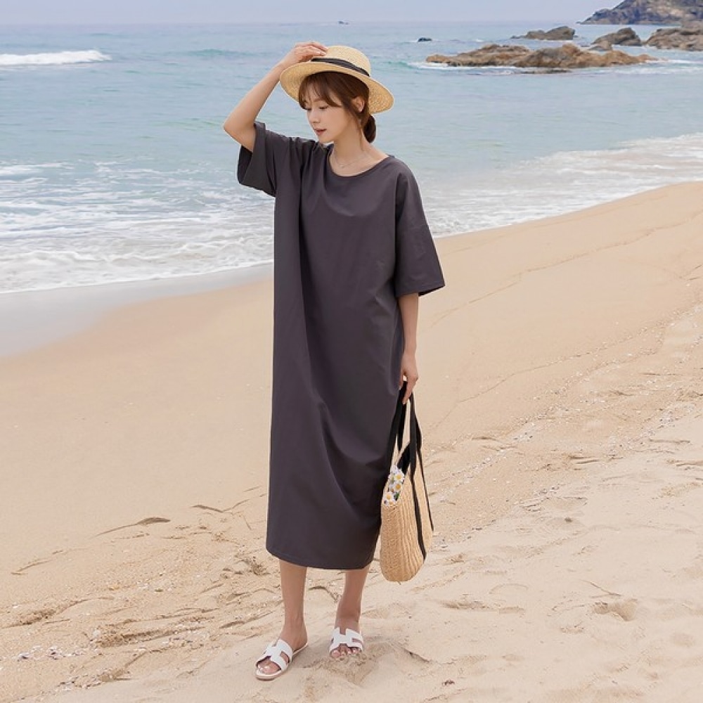 (Elysia) モー・バスロックルーズ半袖ワンピース