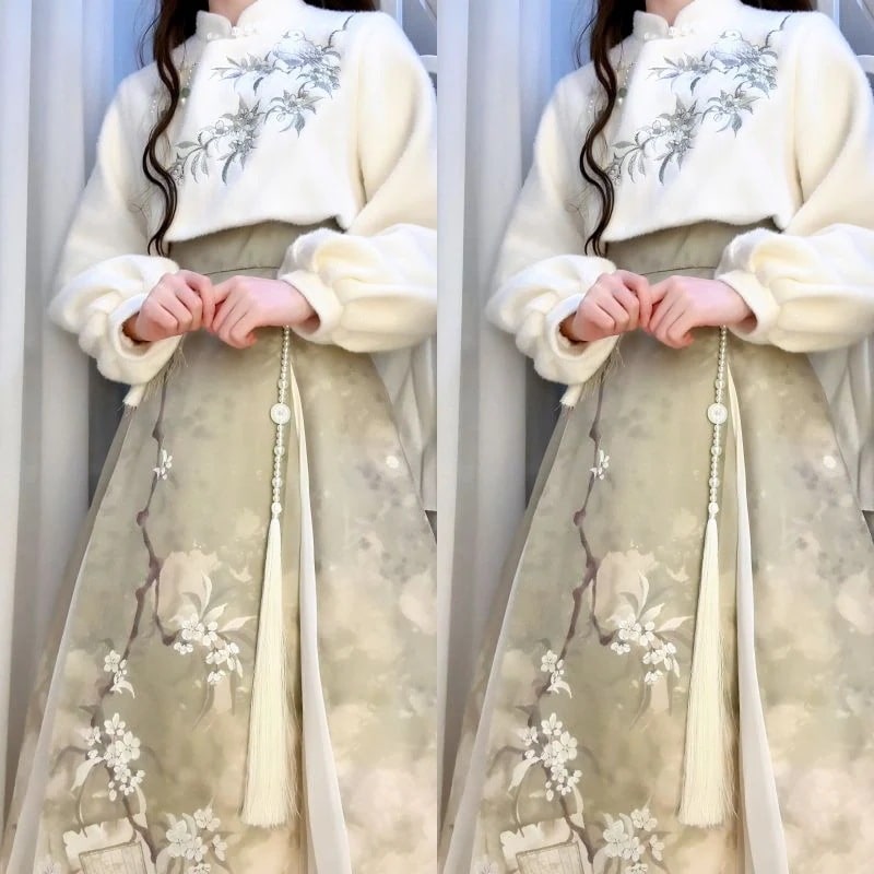 【フルセット】デザイン梨花香り新韓国cos要素上着ワンピース日常セット春