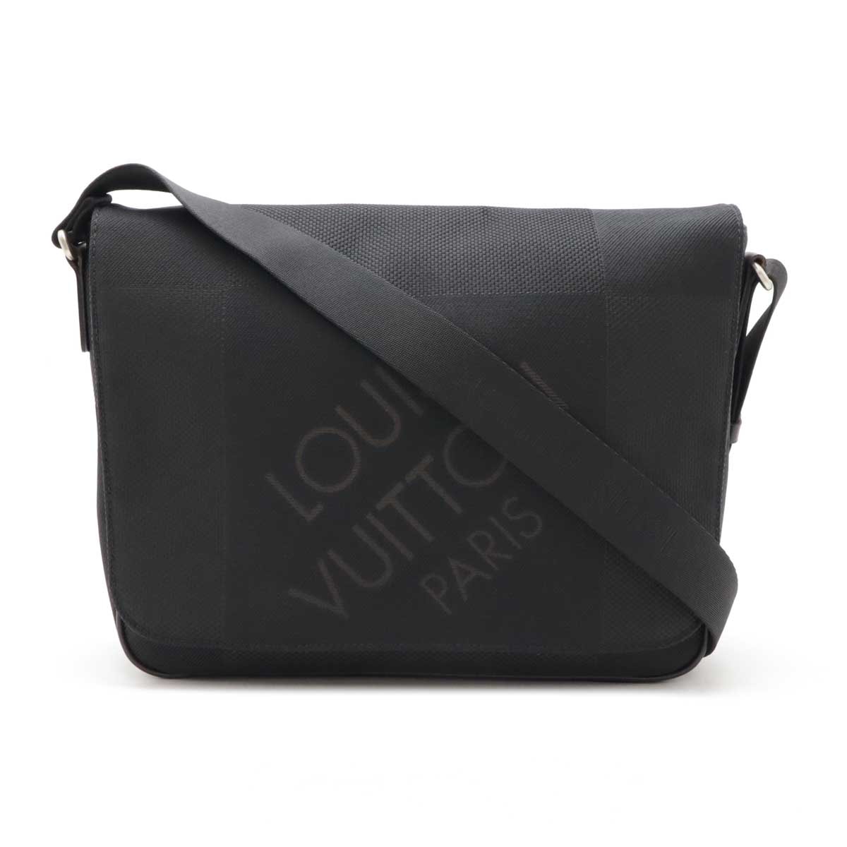 ダミエジェアン プチ メサジェ ショルダーバッグ 斜め掛け キャンバス ノワール 黒 ブラック M9361