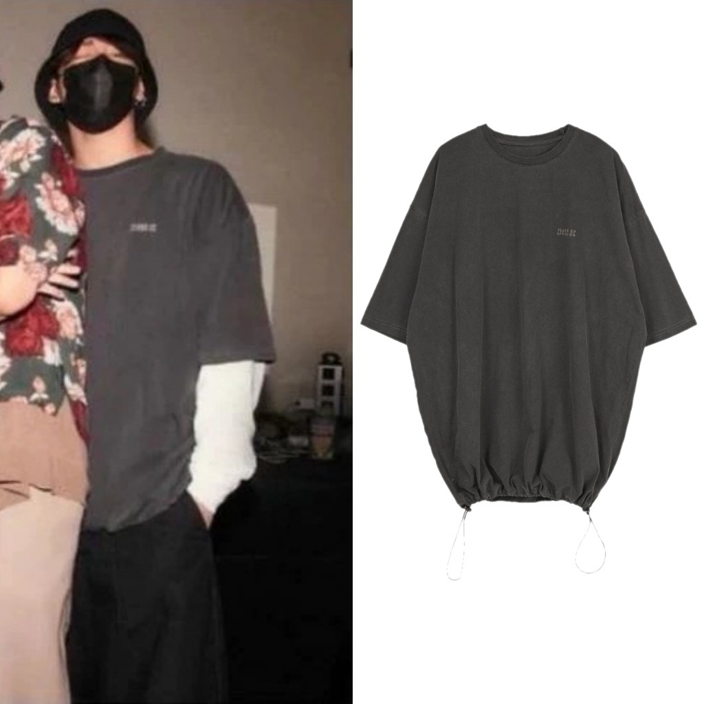 【FLARE UP】 Reversible Pigment String T-shirt [BTS ジョングク着用]
