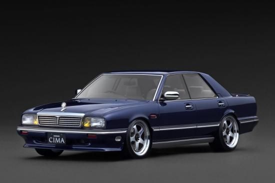 ignitionモデル 1/18 NISSAN GLORIA CIMA (Y31) Dark Blue【IG3901】 ミニカー IG3901 ニッサン グロリア シーマ Y31 Dブルー