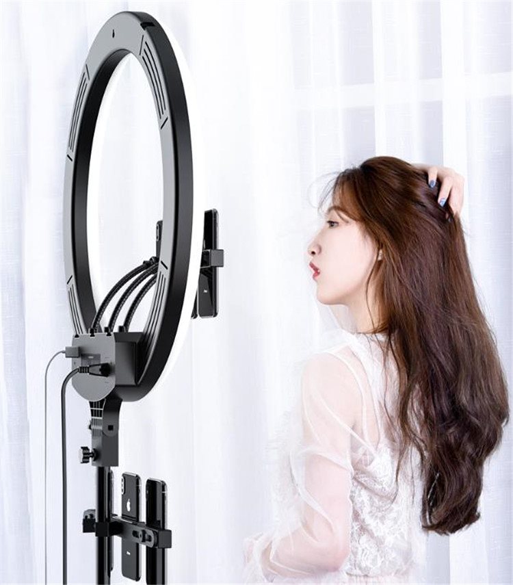 新品早割 携帯電話 フィリングライト 美容 肌の若返り HDリング 大口径 写真照明 ライブブロード