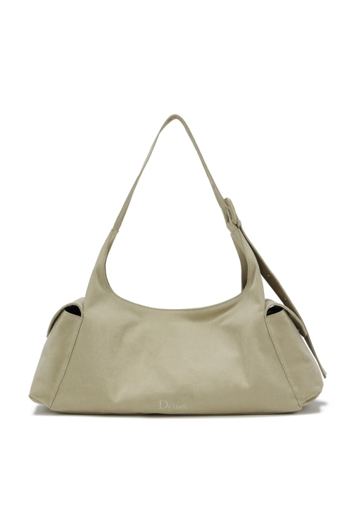 【DEINET】 DEINET PEACH COTTON BUCKLE BAG IN BEIGE ショルダーバッグ 正規品