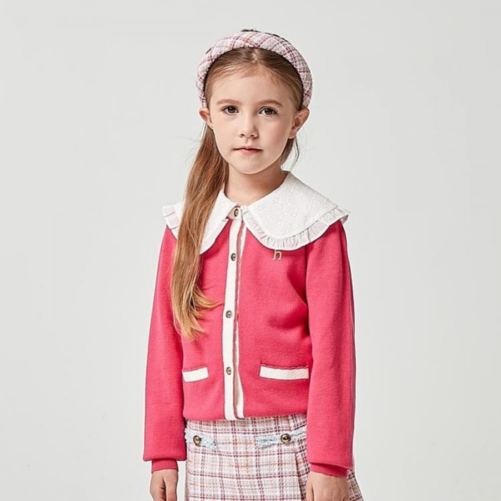 ヘジスキッズ ヘジスキッズソフィアイージーケアカーディガン HTS11KC50M PK