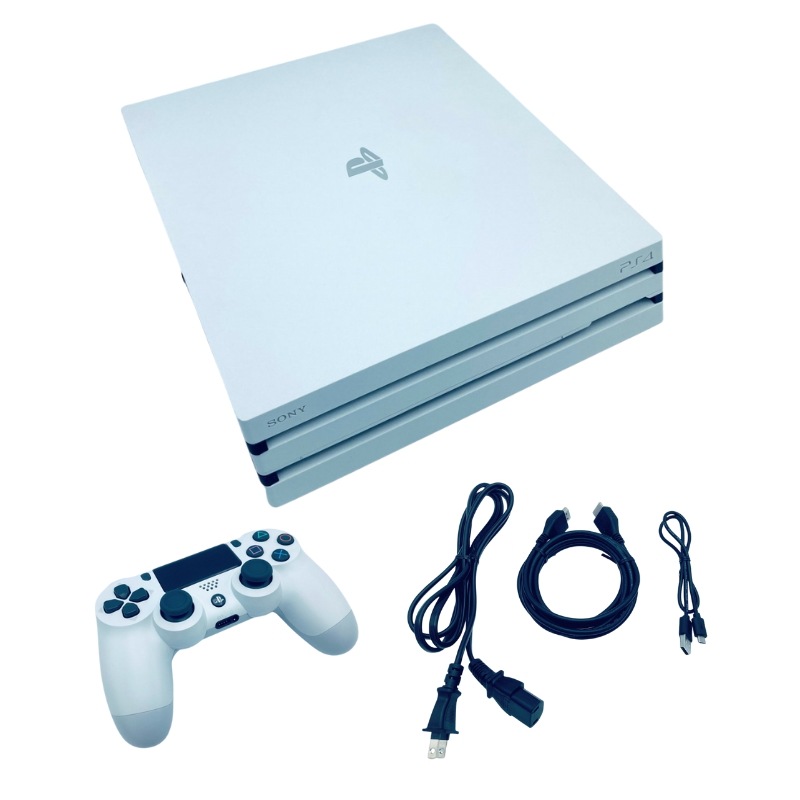 中古 PlayStation 4 Pro グレイシャー・ホワイト 1TB (CUH-7000BB02) [video game]