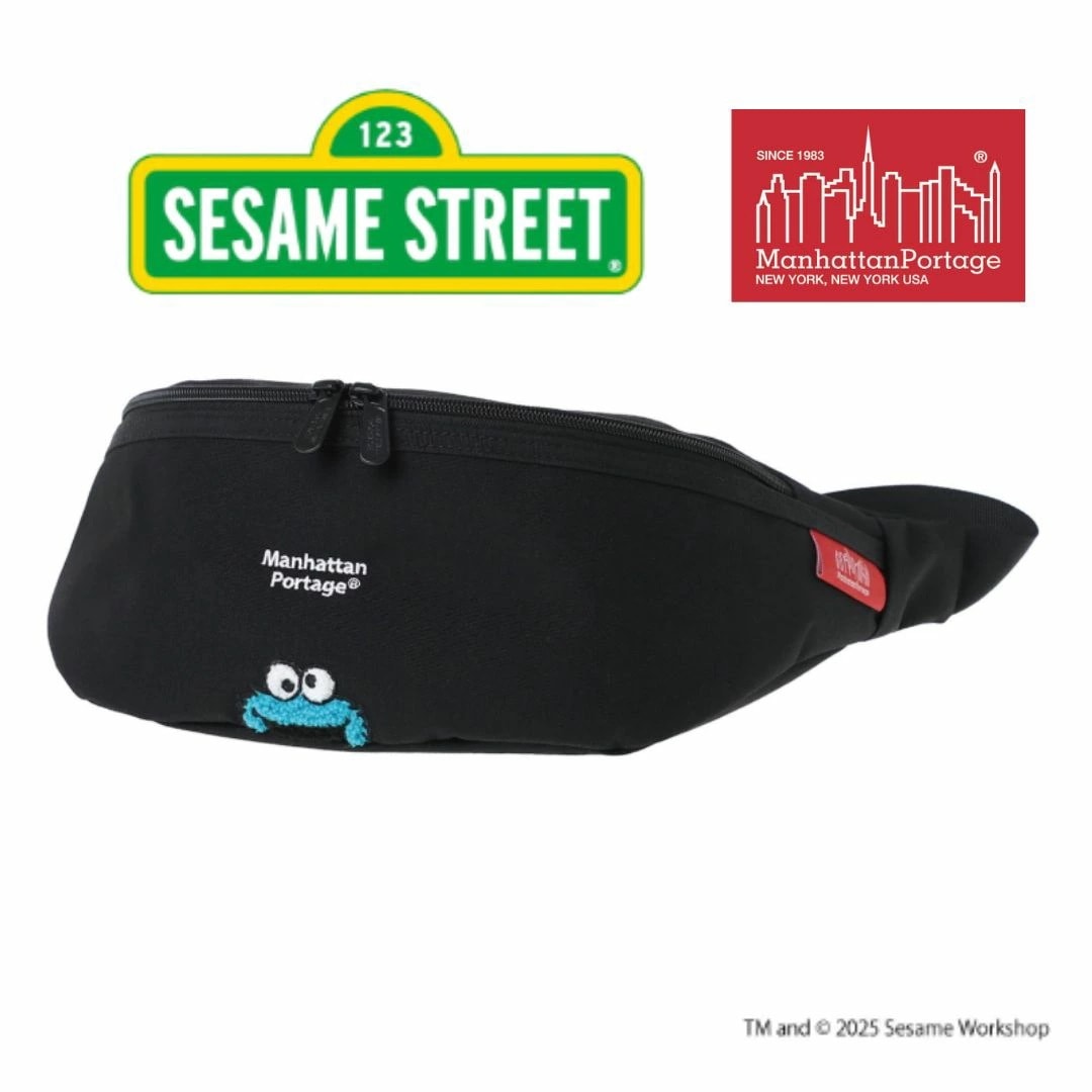 ブルックリン ブリッジ ウエストバッグ 500D コーデュラ セサミストリート ブラック 1100-500CD-SST BLK