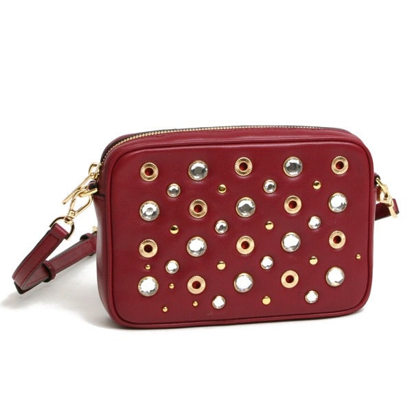 クロスボディー ショルダーバッグ CHERRY (ダークレッド) 32H6GPMC6U 848