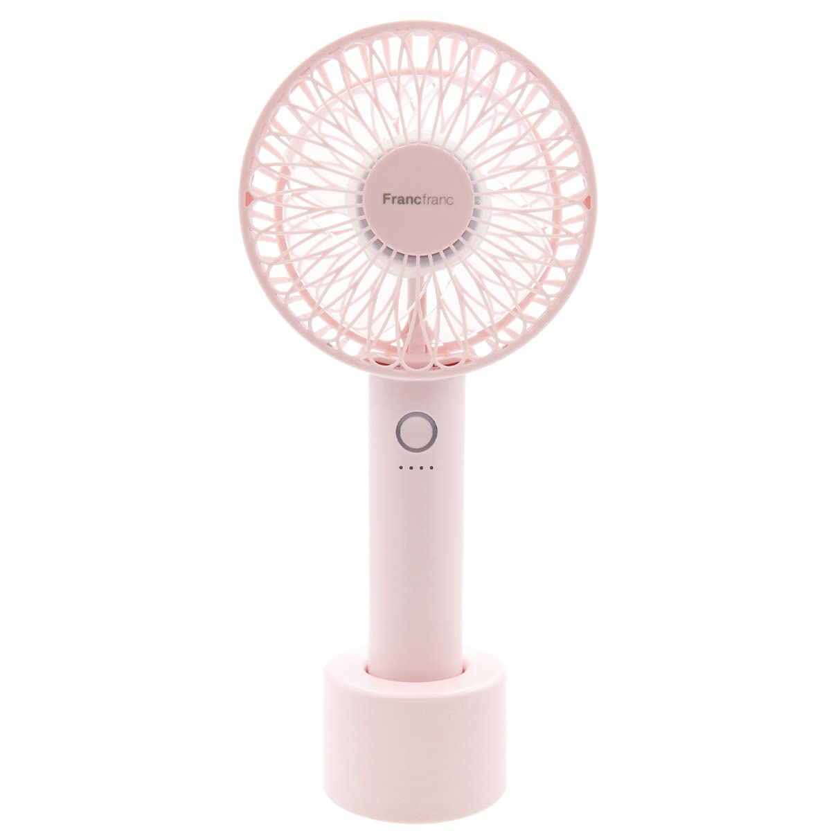 ハンディファン 扇風機 ハンディファン ライト FRAIS HANDY FAN LITE~ 手持ち USB 充電スタンド 軽量 充電式 携帯 (ピンク)