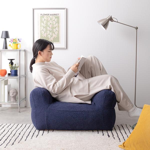ソファー 1人掛け 洗える ビーズクッション おしゃれ 北欧モダン パーソナルチェア ひとり用 一人掛け シンプル カバーリング 洗濯可