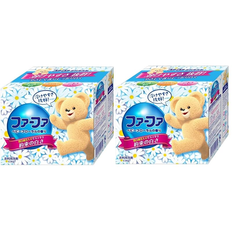 即納まとめ買いNSファーファ・ジャパン コンパクト粉末洗剤 洗濯用 フローラル 900g ×2個