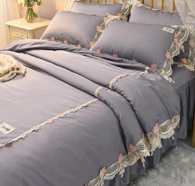 【2026 売れ中】商品 寝具カバーセット 花レース シングル 3点セット 姫系 可愛い お誕生日プレゼント 肌触り良い きれいめ 布団カバー ベッドスカート 枕カバー セミダブル ダブル 春夏 抗菌