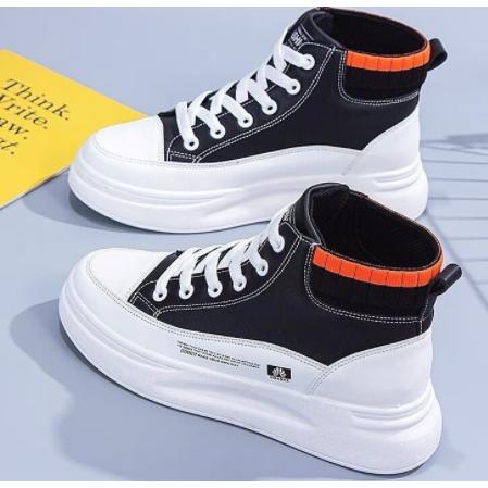 短納期 スニーカー レディース 厚底 疲れない ハイカット シューズ レースアップ 履きやすい 靴スポーツ おしゃれ 韓国 プラット 20代 30代 40代 50代 黒 白