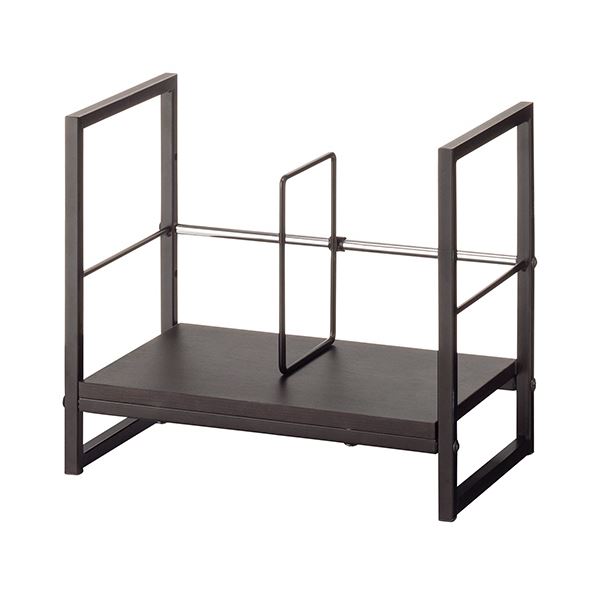 YAMAZEN デスク上ファイルラック 幅390mm ブラック DUF-4025BKBK 1台(組立品)
