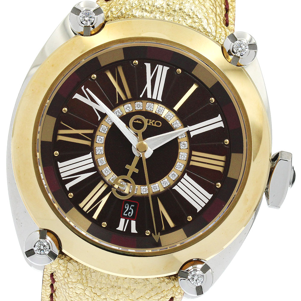 セイコー SEIKO SBLM006/8L36-00D0 ガランテ GMT デイト 自動巻き メンズ 良品 _906040【中古】