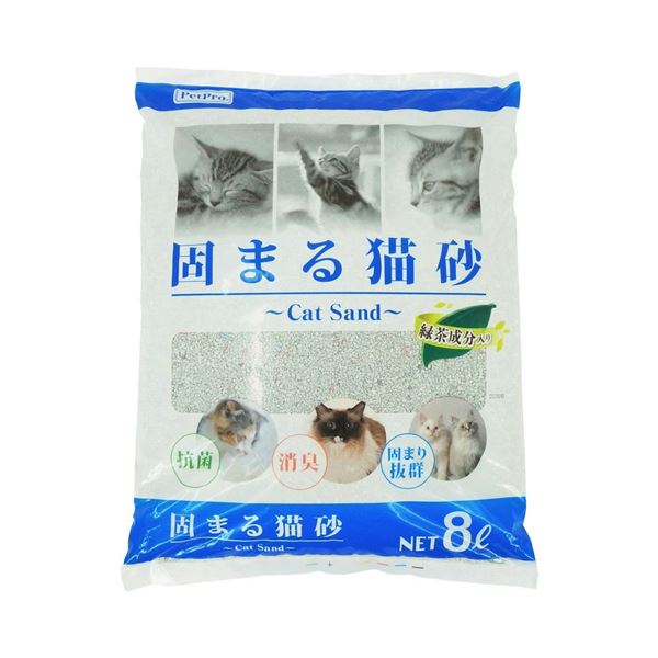 （まとめ）ペットプロ 固まる猫砂 8L(×5セット)