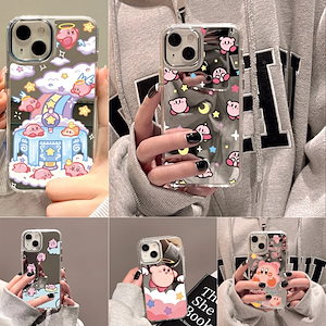 スマホケース 星のカービィ 可愛い iphoneケース 韩国人気 iphone15ケース iphone15proケース iphone14/13/12ケース