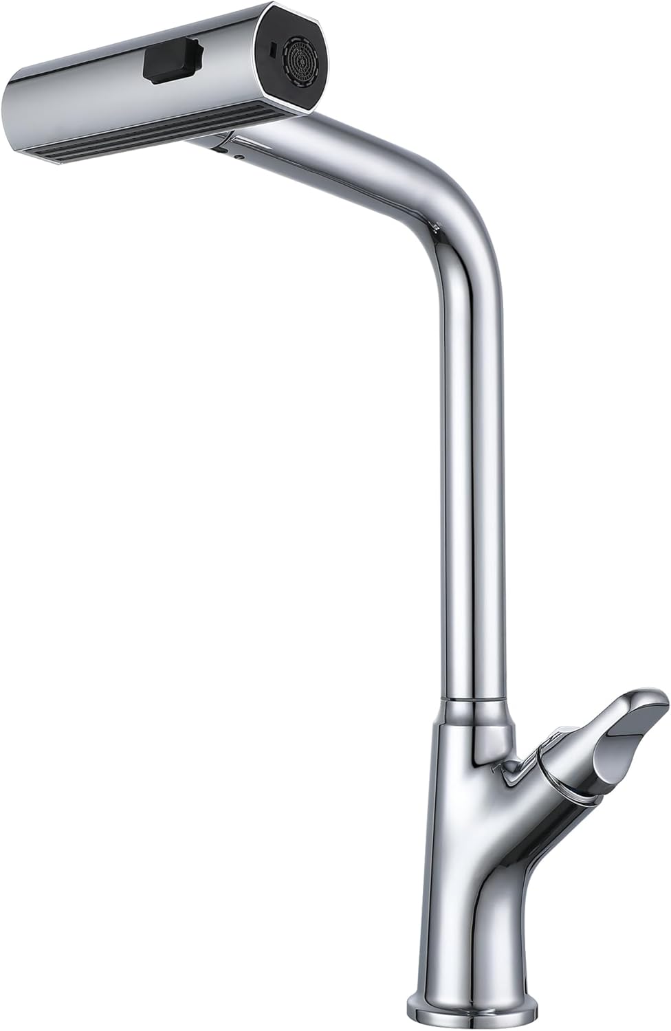 キッチン蛇口 シングルレバー混合栓 キッチン用混合水栓 キッチン水栓 ワンホール混合栓 シャワーホース引き出し式 水流 3モード 切替可能 KFPO06