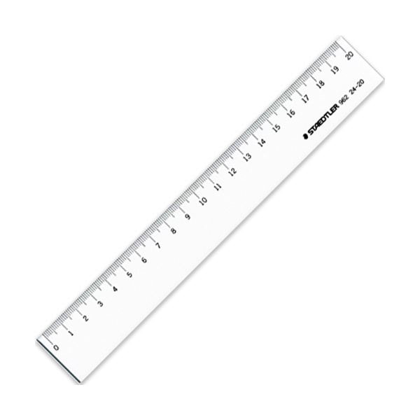 （まとめ）ステッドラー 直線定規 片側目盛り付き20cm 962 24-20 1個(×30セット)