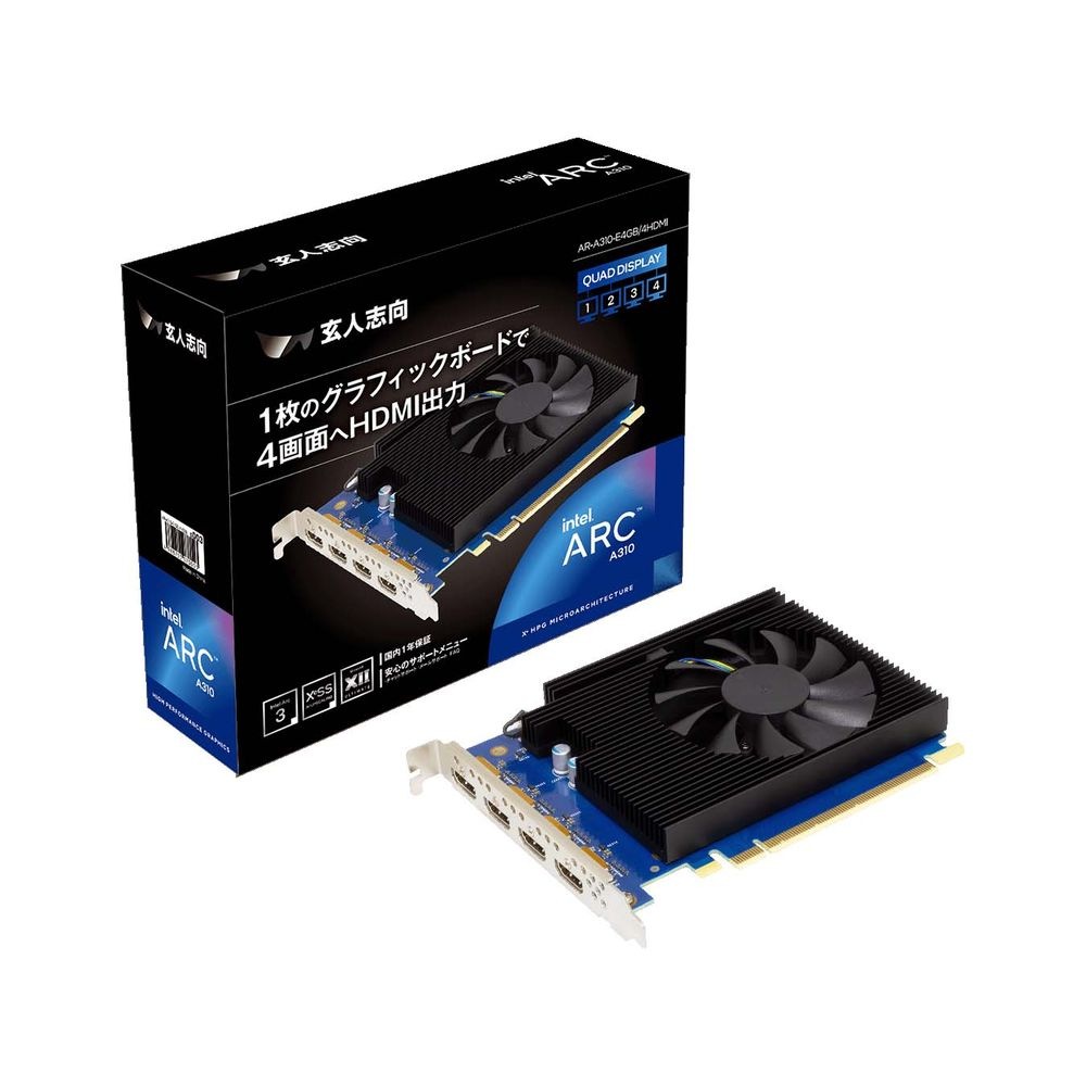 Qoo10] 玄人志向 Intel Arc 310 搭 : Qoo10