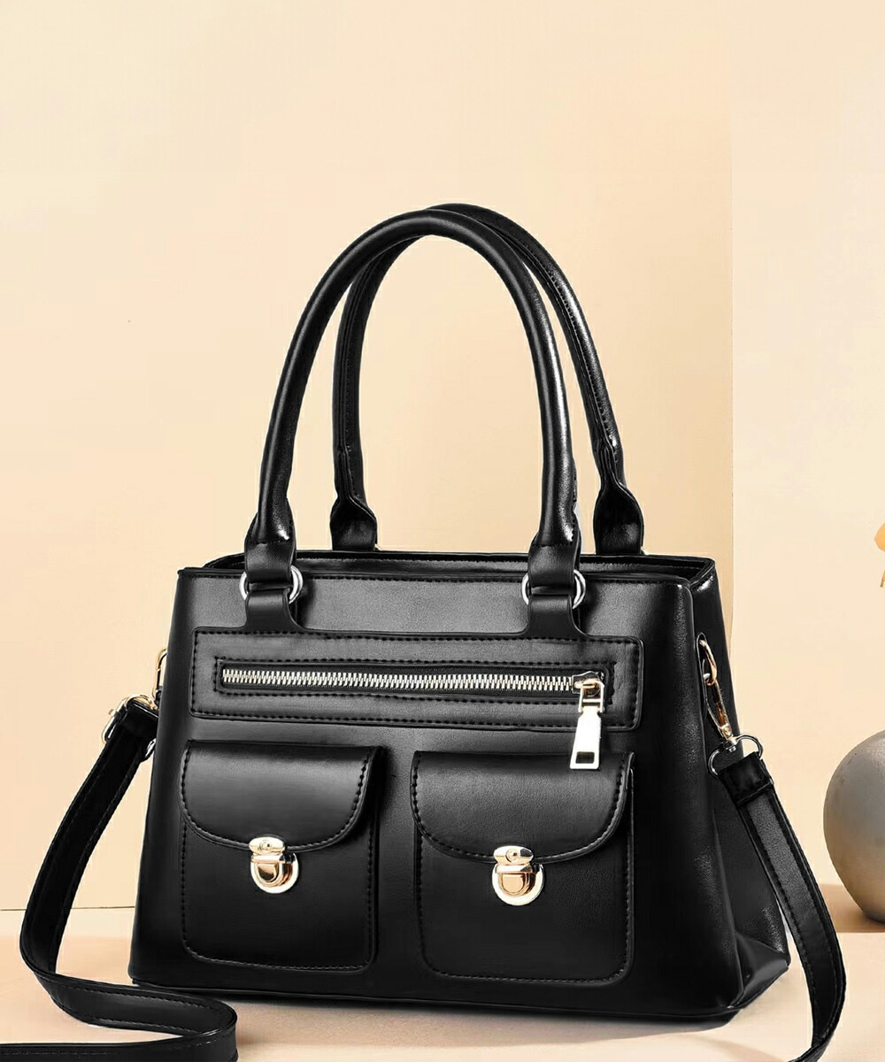 トートバッグ 2way ショルダーバッグ 韓国エコレザーバッグ 仕切り付き 斜めがけバッグ レディース 通勤通学 大人きれいめ鞄 ハンドバッグ高見え 6HAI ポケット多い