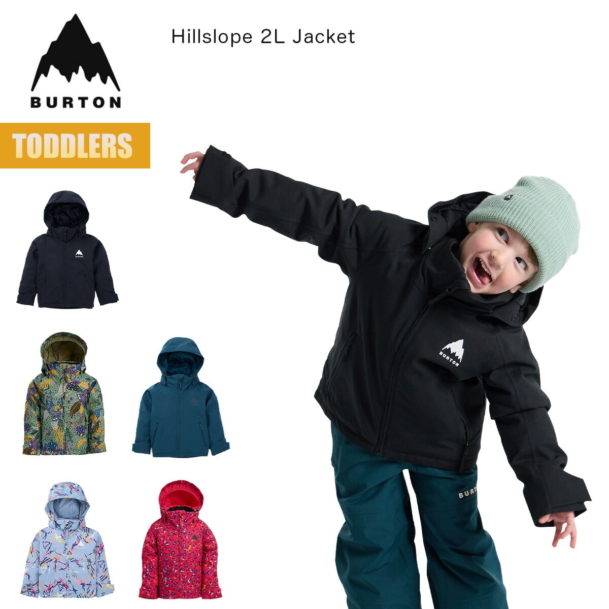 スノーボードウェア キッズ ジャケット 25-26 トドラー ヒルスロープ W26JP-243171 Toddlers Hillslope Jacket 2レイヤー スノーボードジャケット
