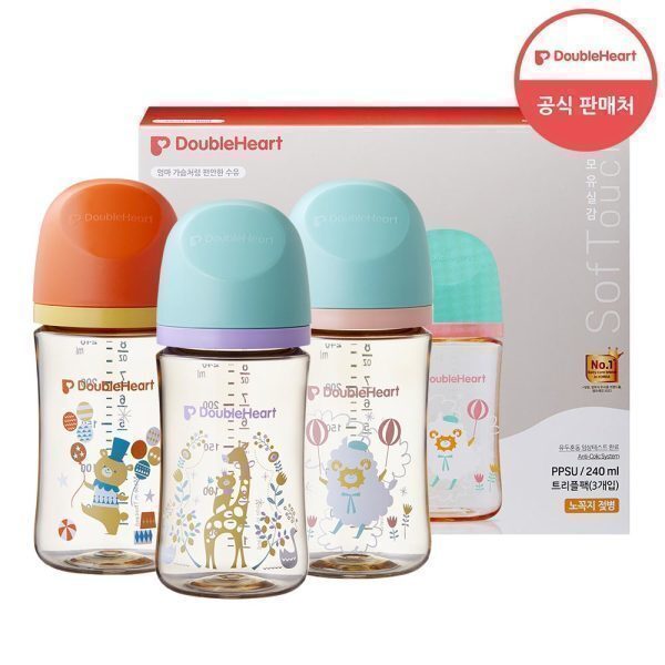 第3世代 PPSU ディアフレンズ 240ml トリプルパック（哺乳瓶3本/ノンキャップ） (贈呈品なくなり次第贈呈終了)