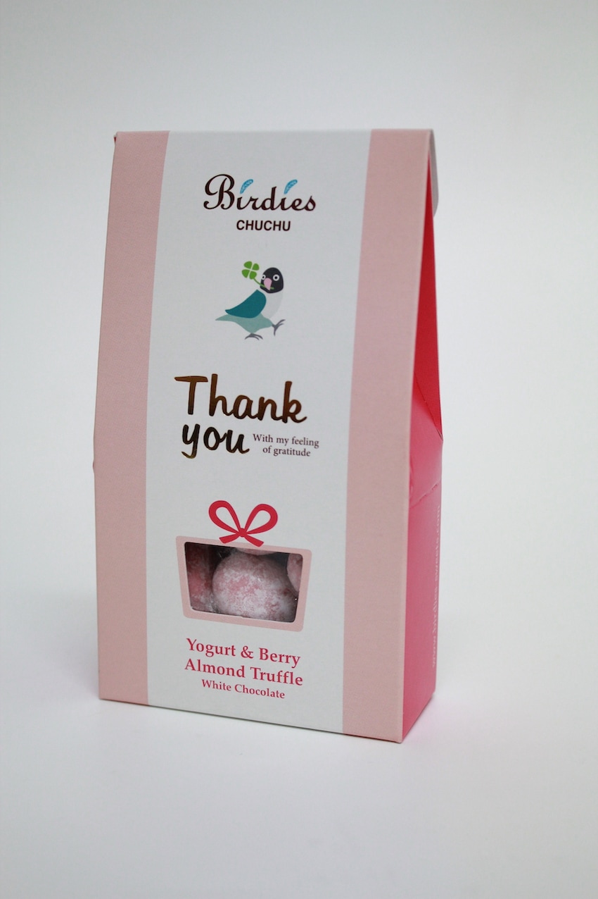 アーモンドトリュフチョコレート18個セット　Birdies　サンクスBOX　アーモンドトリュフチョコレート　（ヨーグルト＆ベリー）　45g