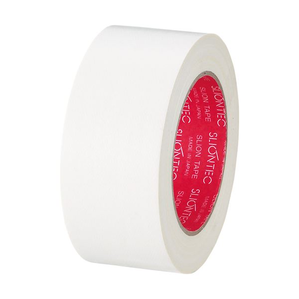 (まとめ) スリオンテック カラー布テープ 50mm×25m 白 343702WH 1巻 (×30セット)