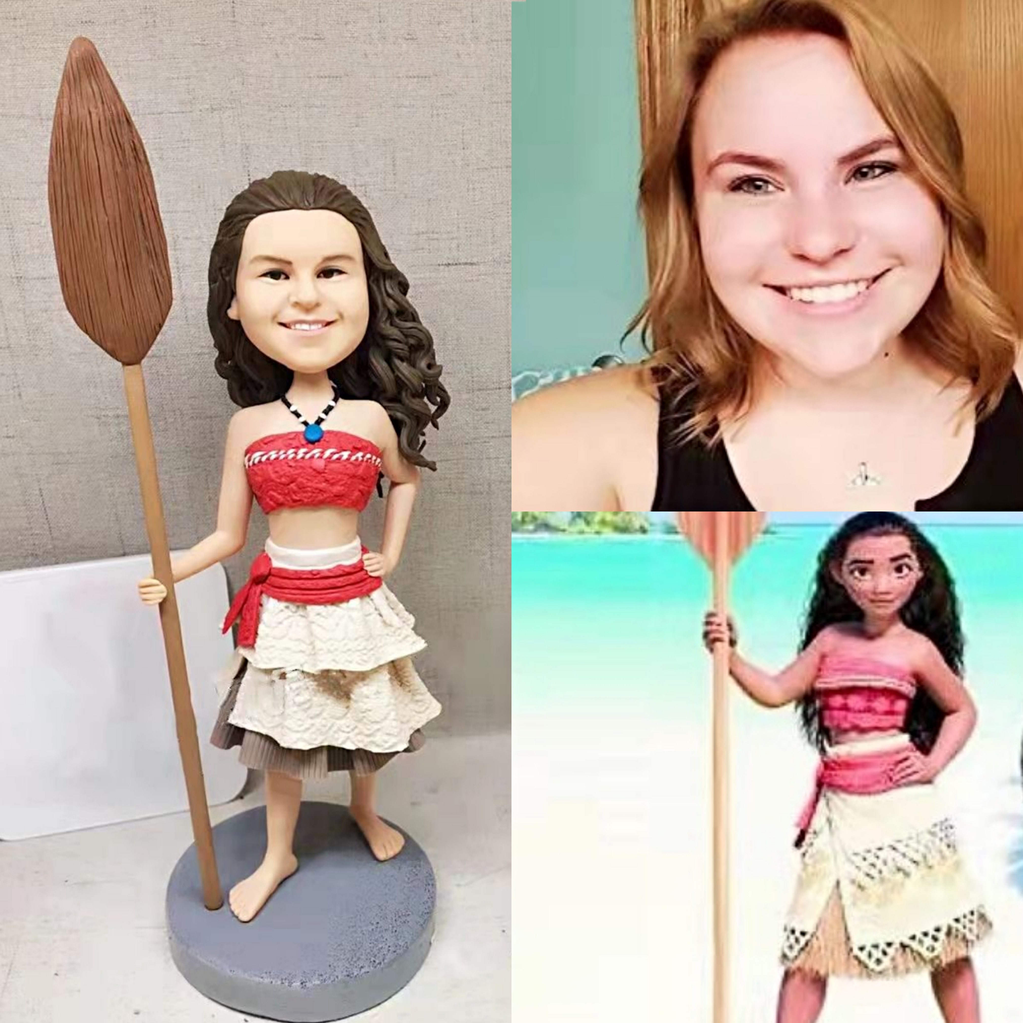 【オーダーメイド】3D肖像画 似顔絵 人形 フィギュア 彼氏 彼女 誕生日 ケーキトッパー 記念日 カップル 友達 プレゼント