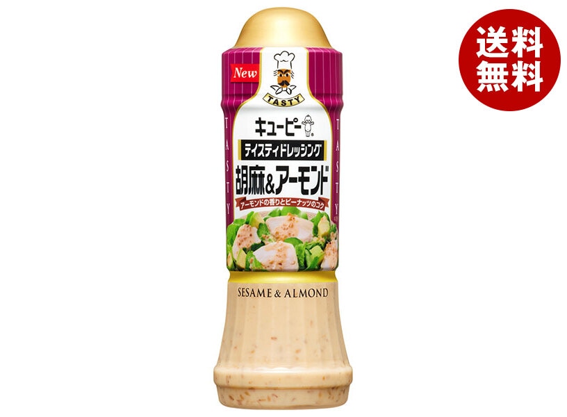 キューピー テイスティドレッシング 胡麻&アーモンド 210mlPET＊12本入