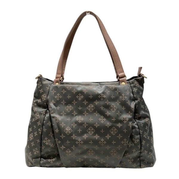 ラシット モノグラム柄 ブラウン バッグ ハンドバッグ レディース 【中古】