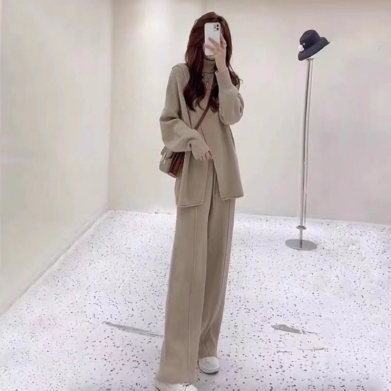 オールインワンセットアップセットアップニット 新作 気質 上下セット アウター 二点セット おしゃれ レディースセットアップ 秋冬 セーター 8,137円