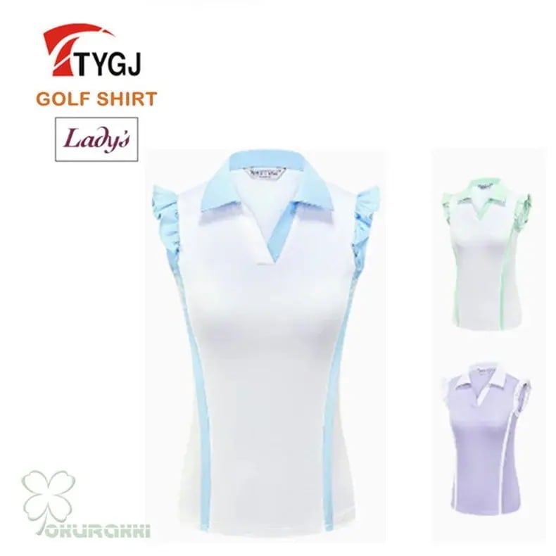 ゴルフ 半袖ポロシャツ ゴルフウェア 通気速幹 ストレッチ シャツ レディース ポロシャツ 春夏新作モデル2506gfshirt06