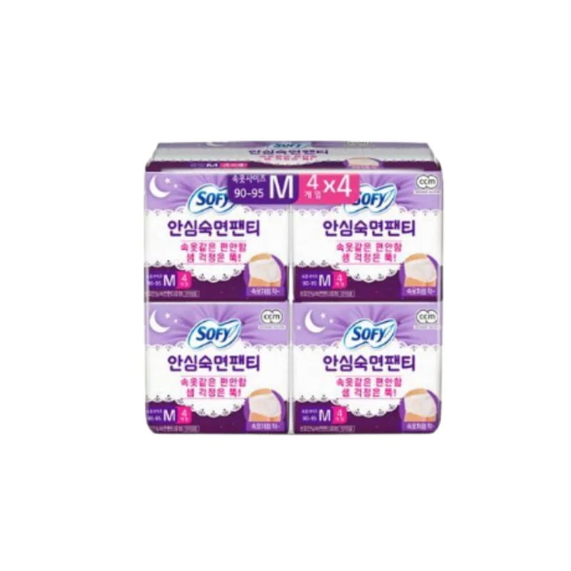 韓国 着る生理用ナプキン 安心熟綿ショーツ 4バンドル 3種択1(中型/大型/特大/着るオーバーナイト)