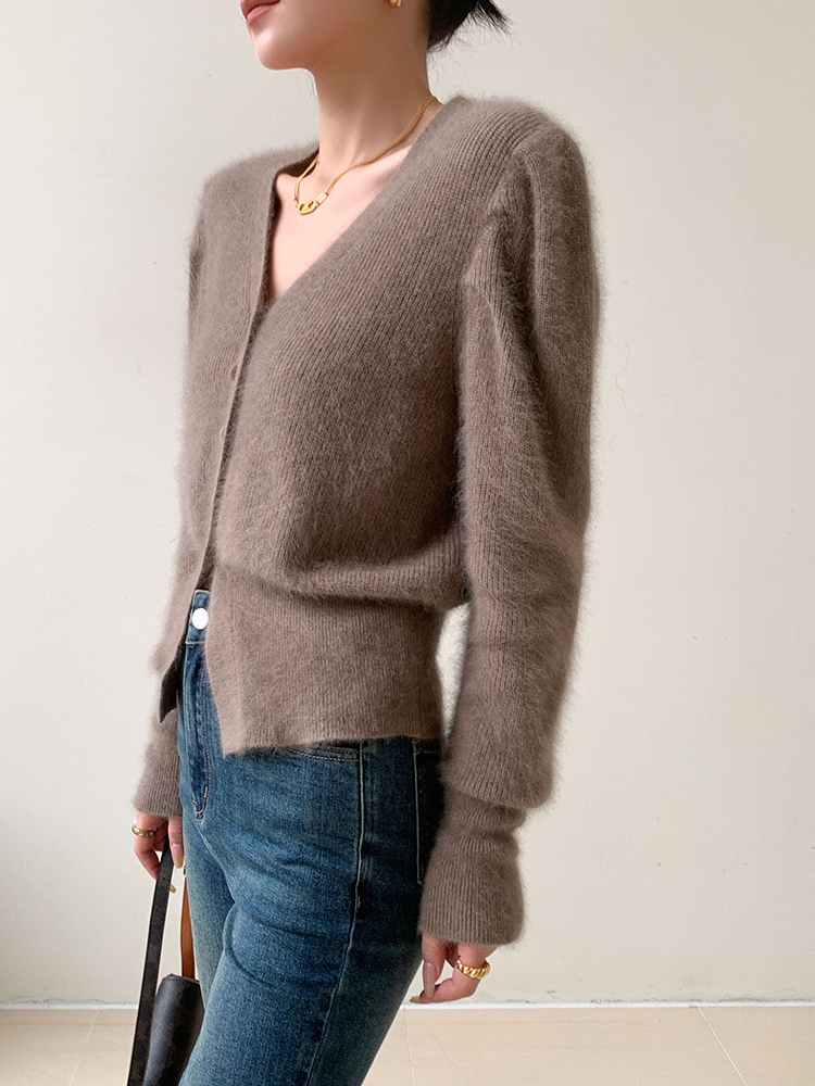 V ネック ニット カーディガン レディース 秋 冬 カジュアル オールマッチ ボトムス セーター キャメル ＳＭＬXL トップス 袖あり かわいい 大人可愛い きれいめ シンプル カジュアル 大人 8,362円