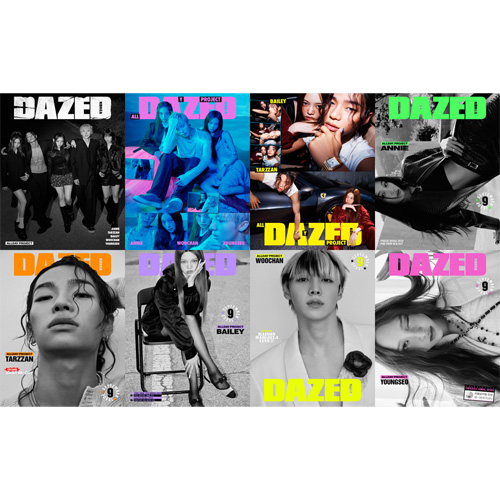 [8種セット] 韓国女性雑誌 DAZED＆CONFUSED KOREA 2025年 9月号 (ALLDAY PROJECT表紙8種セット)