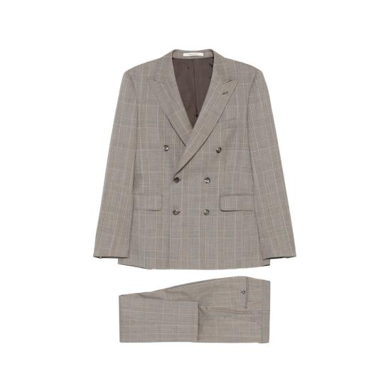 TAGLIATORE Men Suits Set 520128 2FBR20B01 M3185 NEUTRALS BROWN