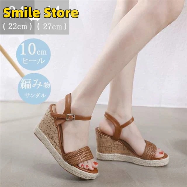 サボ シューズ オフィス サンダル ボヘミア風 ウエッジ レディース 靴 ウエッジサンダル 歩きやすい 厚底サンダル スリッパ 10cmUP レディース