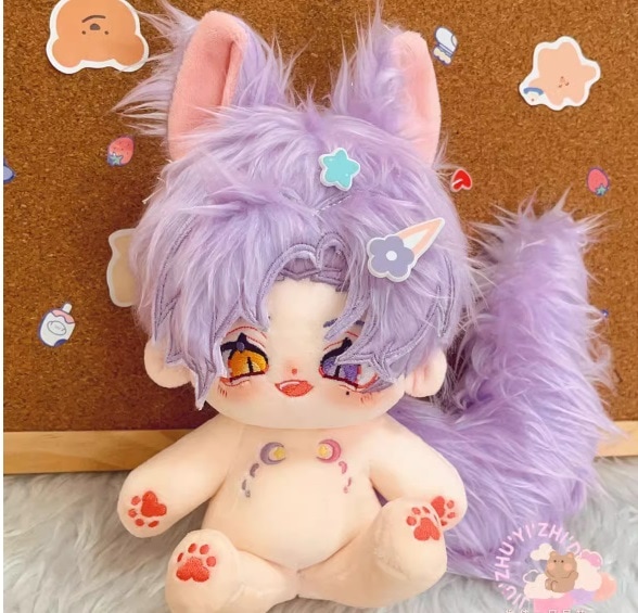 20cm 無属性ぬいぐるみ　コットン ドール　棉花娃娃 本体のみ 骨有　スケルトン有